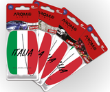 Italien Duftbaum Set – Auto-Lufterfrischer mit italienischem Flaggenmotiv von Arome Lirie