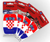 Kroatien Duftbaum Set – Auto-Lufterfrischer mit kroatischem Flaggenmotiv von Arome Lirie