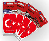 Türkei Duftbaum Set – Auto-Lufterfrischer mit türkischem Flaggenmotiv von Arome Lirie