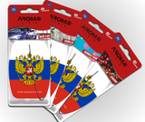 Russland Duftbaum Set – Auto-Lufterfrischer mit russischem Flaggenmotiv von Arome Lirie